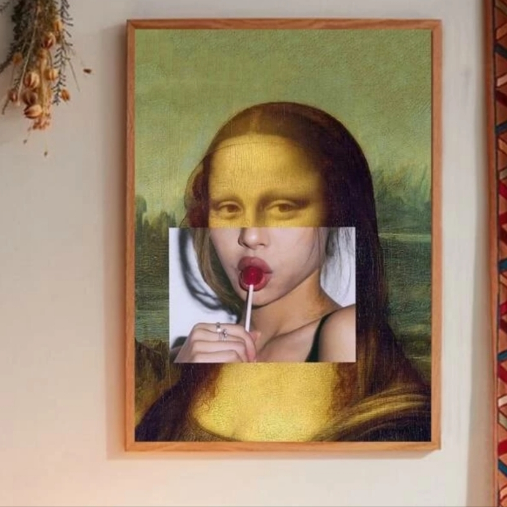 NWT Monalisa contemporary art poster